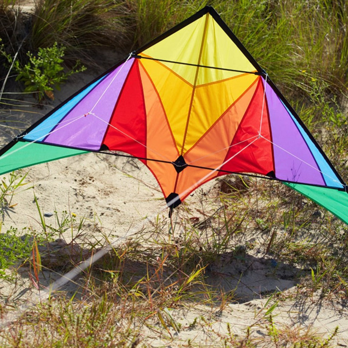 HQ Kinderdrachen Beginner Lenkdrachen HQ Trigger Rainbow Flugdrachen