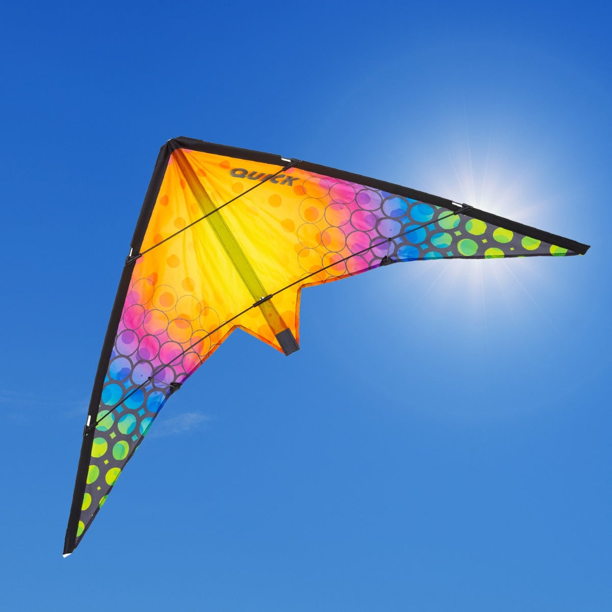 HQ Kinderdrachen Lenkdrachen Drachen HQ Quick Rainbow Bubbles 115 cm Flugdrachen