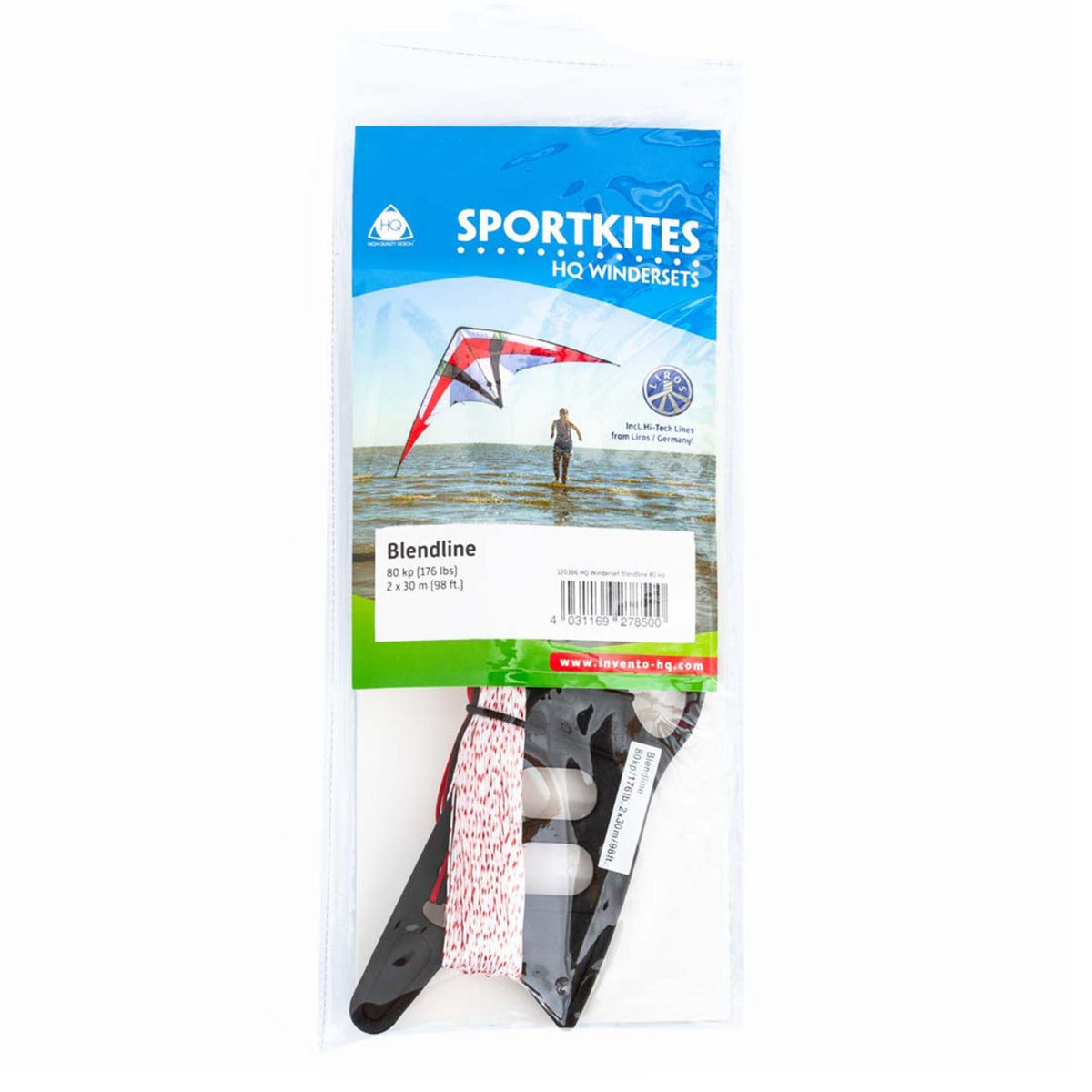 HQ Drachenschnur Drachenleine HQ Winderset Liros Blendline 80 Kp / 2 x 30 m