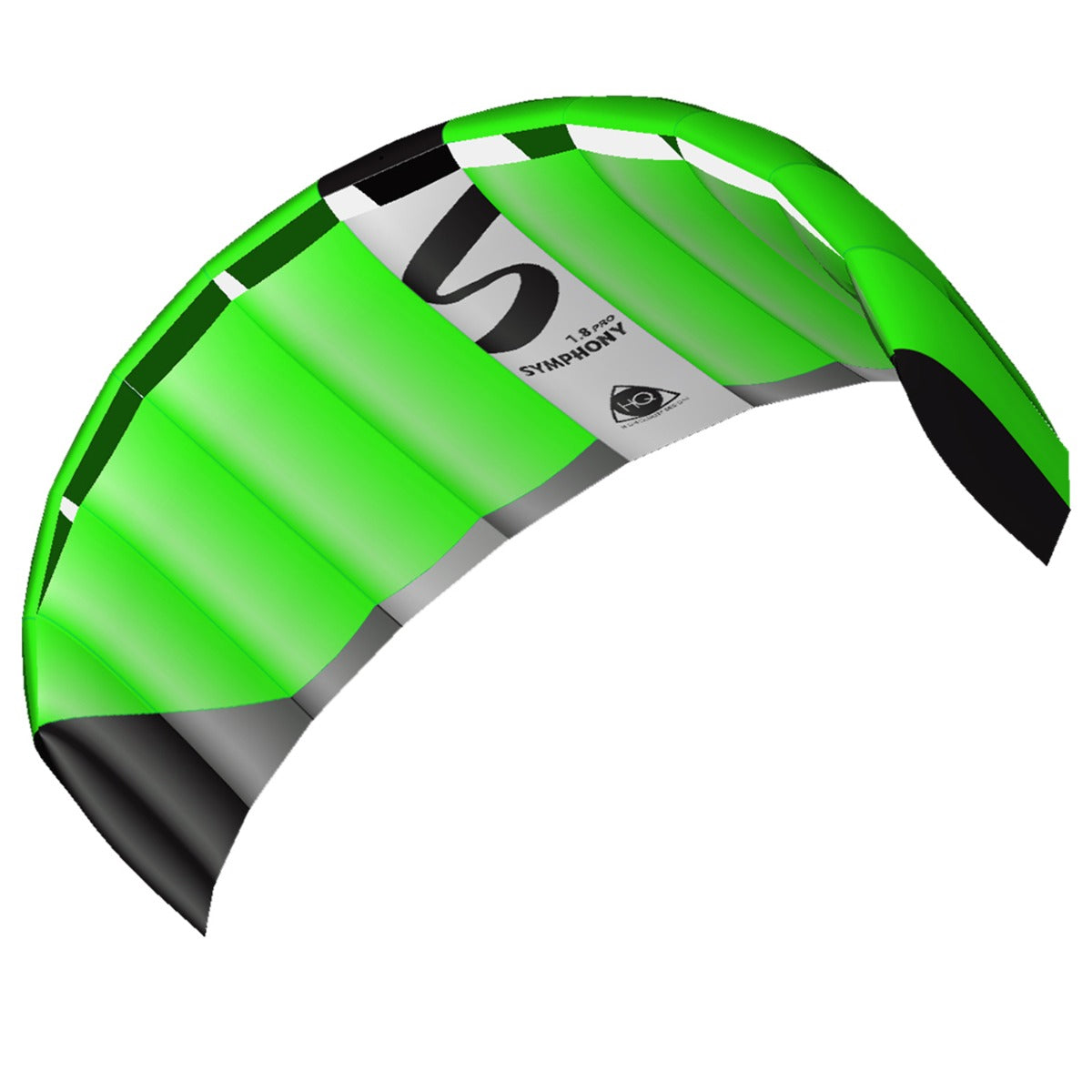 HQ Lenkmatte HQ Symphony Pro 1.8 Neon Green Allround Lenkmatte 2 Leiner Kite Matte