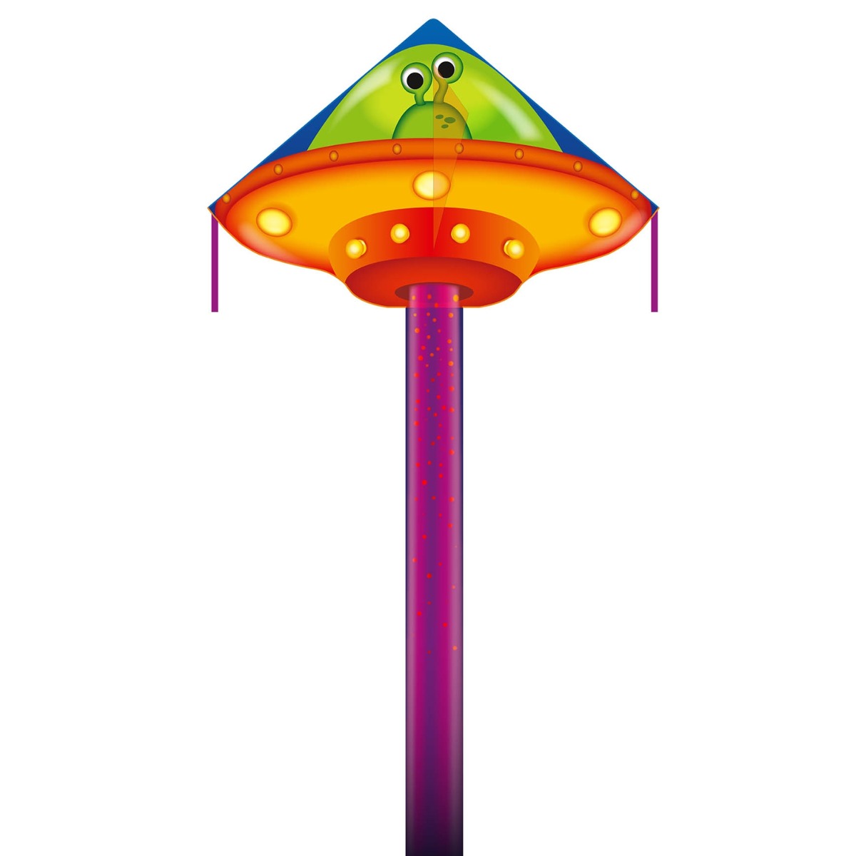 HQ Kinderdrachen Einleiner Drachen HQ Simple Flyer UFO 120 cm Flugdrachen