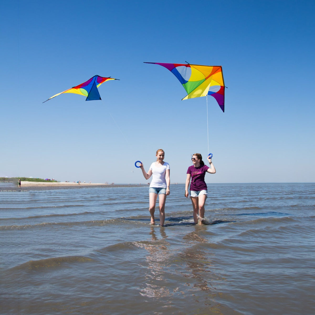 HQ Kinderdrachen Einleiner Drachen HQ Delta XL Rainbow 3 m Flugdrachen