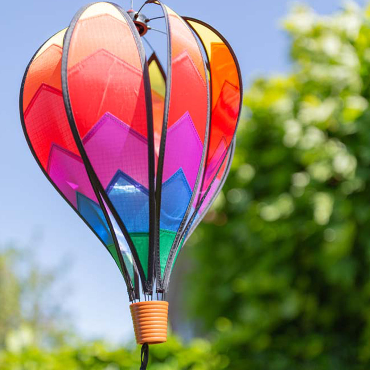HQ Windspiel Heißluftballon HQ Hot Air Balloon Twist Sunrise Windsack Garten Dekoration