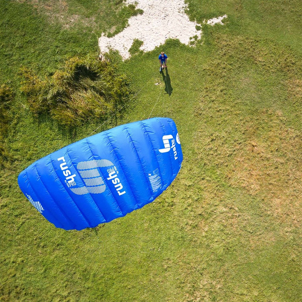 HQ4 Rush Pro 300 Lenkmatte HQ Kite Trainerkites mit Control Bar Dreileiner Kite Drachen