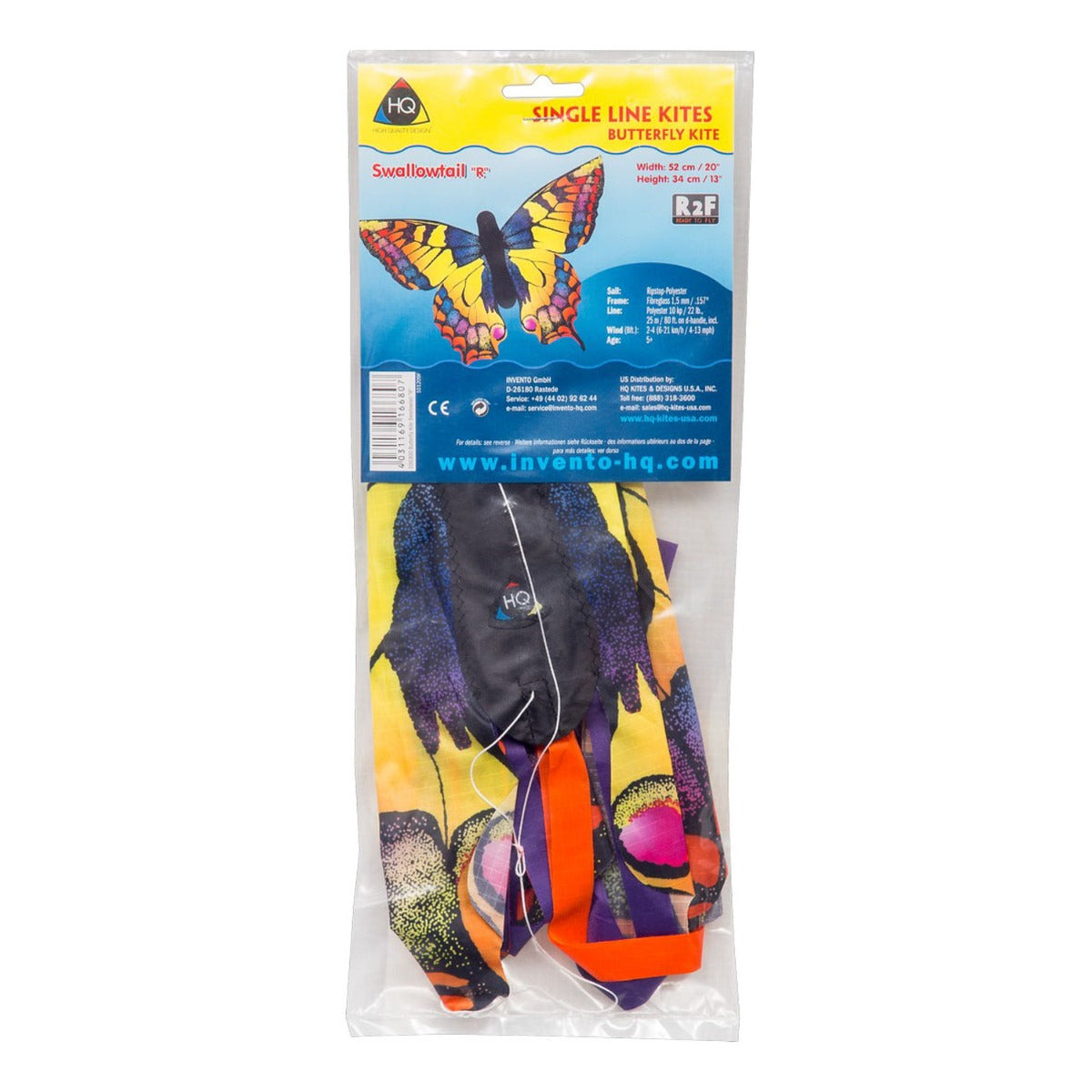 HQ Kinderdrachen Einleiner Drachen HQ Butterfly Kite Swallowtail R Schmetterling Flugdrache