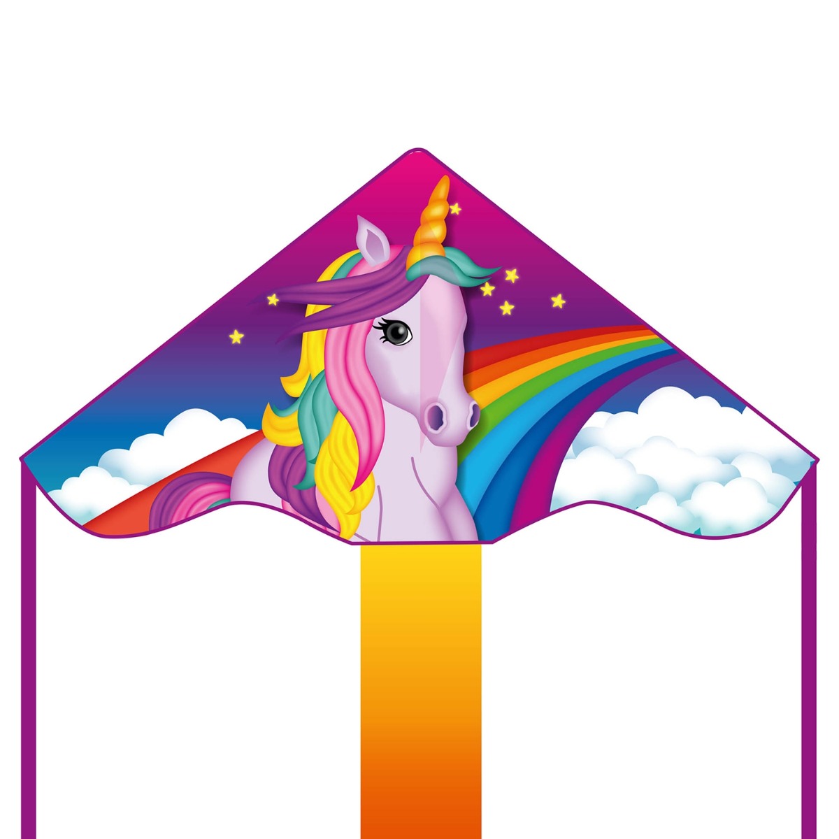 HQ Kinderdrachen Einleiner Drachen HQ Simple Flyer Unicorn 85 cm Flugdrachen