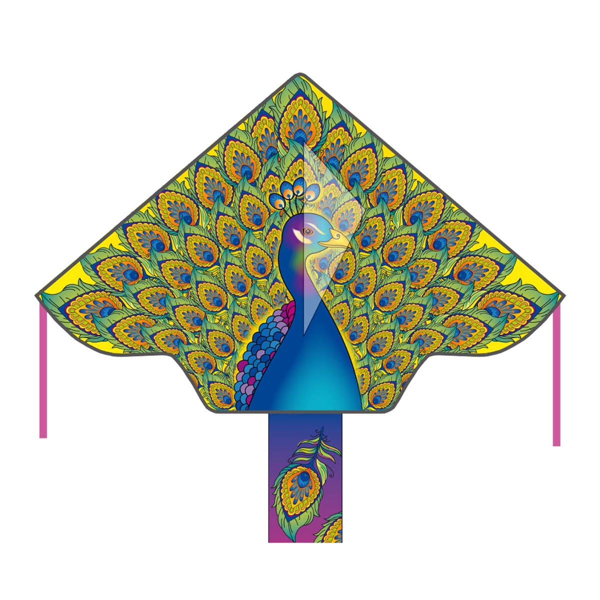 HQ Kinderdrachen Einleiner Drachen HQ Simple Flyer Peacock 120 cm Flugdrachen