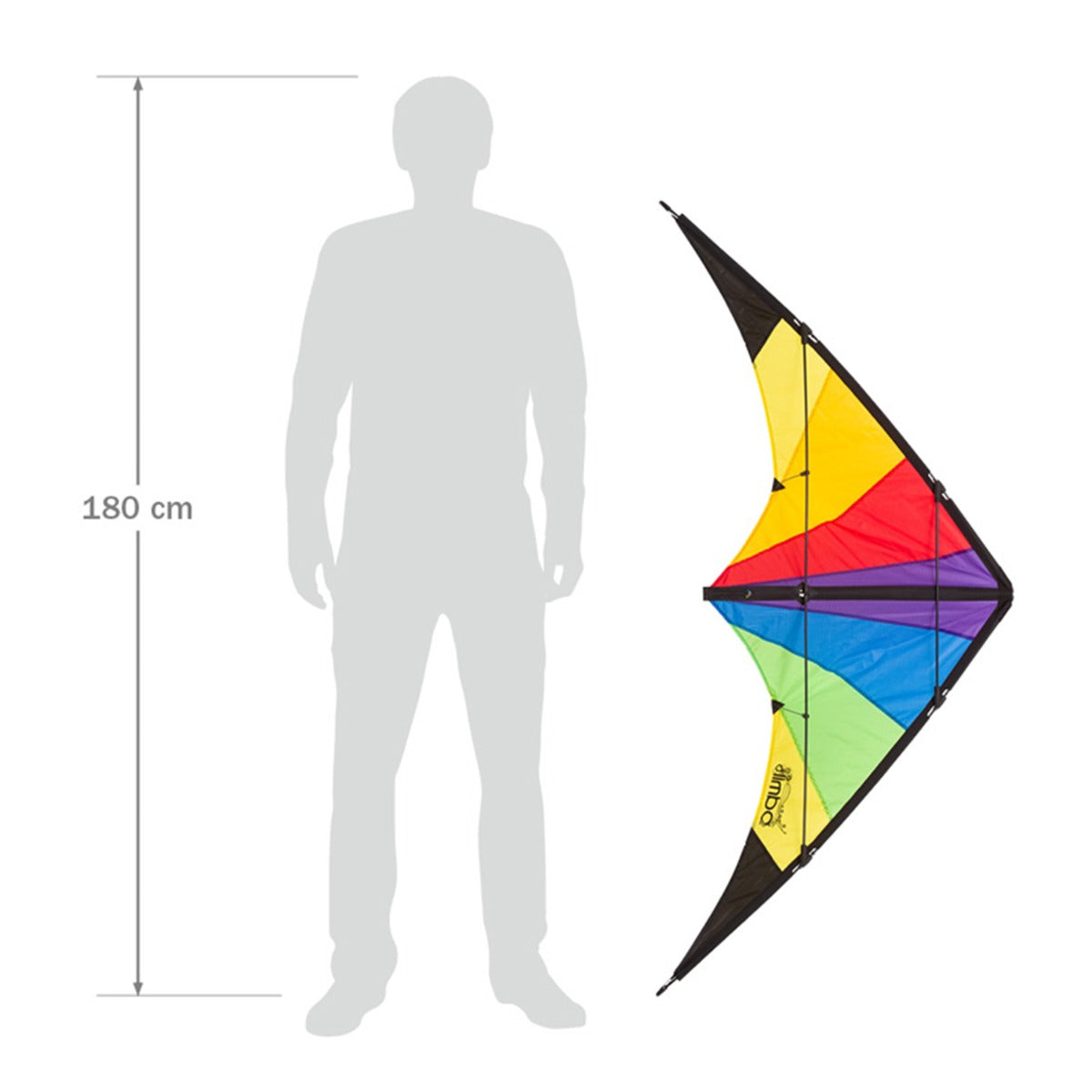 HQ Lenkdrachen HQ Limbo II Classic Rainbow Allround Drachen