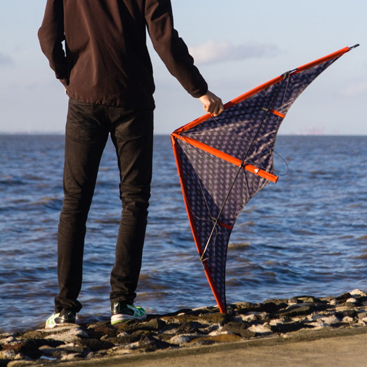 HQ Lenkdrachen HQ Stormy Pete Graphite 140 cm Speed & Power Drachen