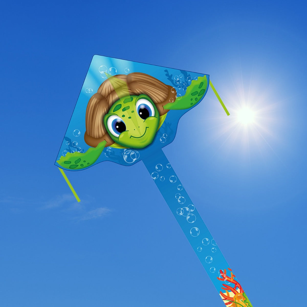 HQ Kinderdrachen Einleiner Drachen HQ Simple Flyer Sea Turtle 120 cm Flugdrachen