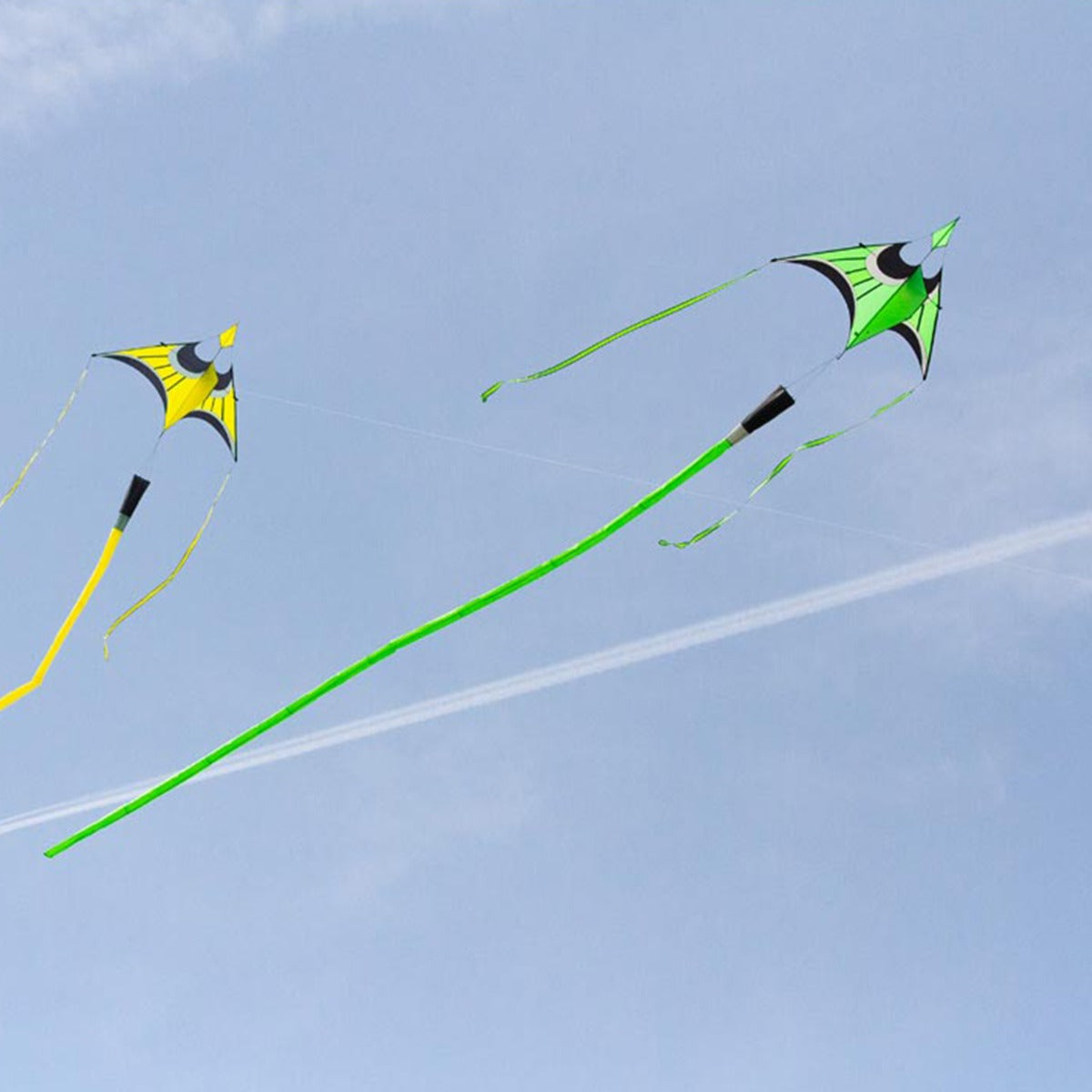 HQ Kinderdrachen Einleiner Drachen HQ Hoffmanns Canard Delta Lime Flugdrache