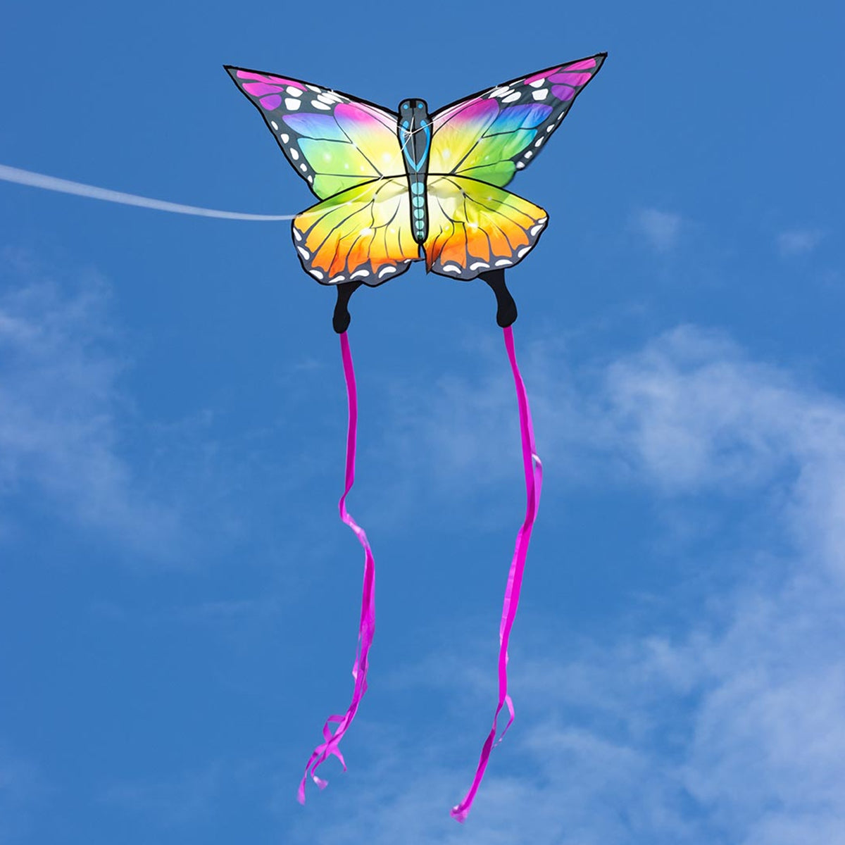 HQ Kinderdrachen Einleiner Drachen HQ Butterfly Kite Rainbow Schmetterling Flugdrache