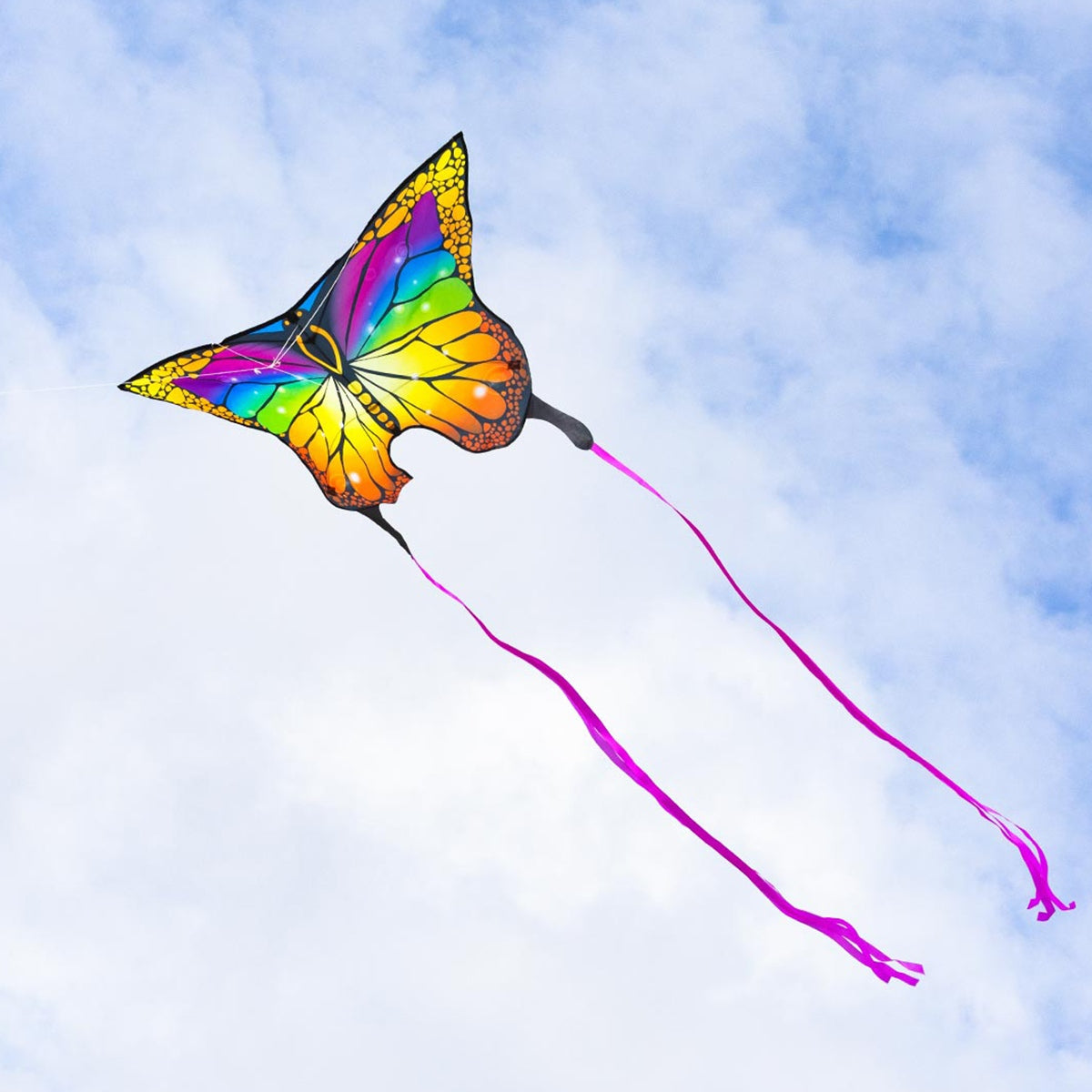 HQ Kinderdrachen Einleiner Drachen HQ Butterfly Kite Rainbow Schmetterling Flugdrache