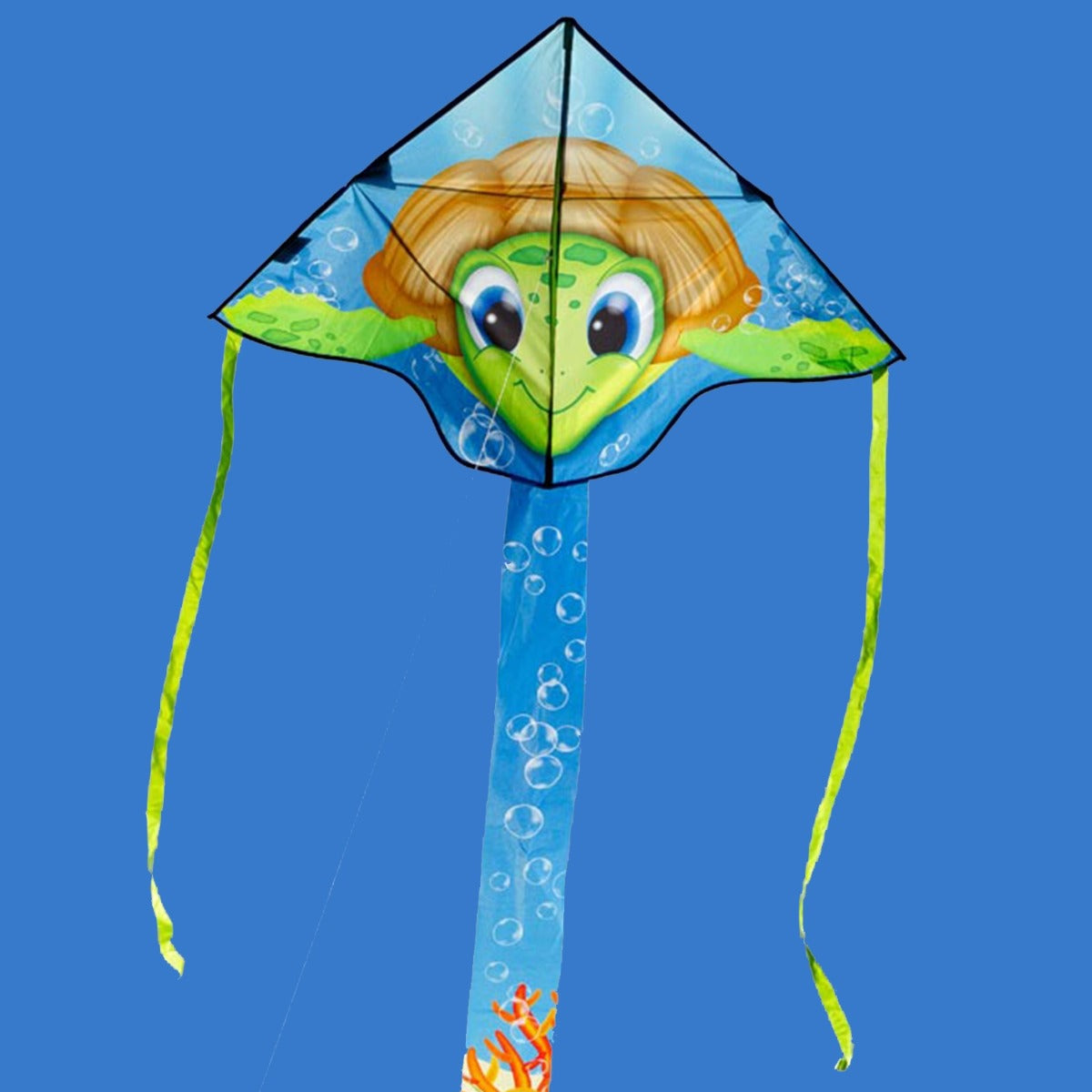HQ Kinderdrachen Einleiner Drachen HQ Simple Flyer Sea Turtle 120 cm Flugdrachen