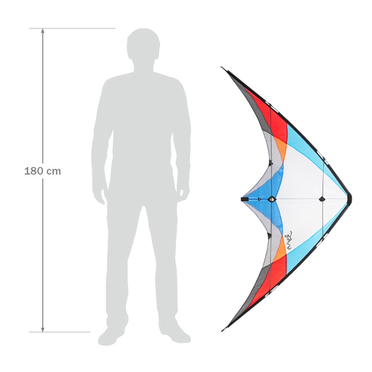 HQ Lenkdrachen HQ Flow 157 cm Leichtwind Drachen