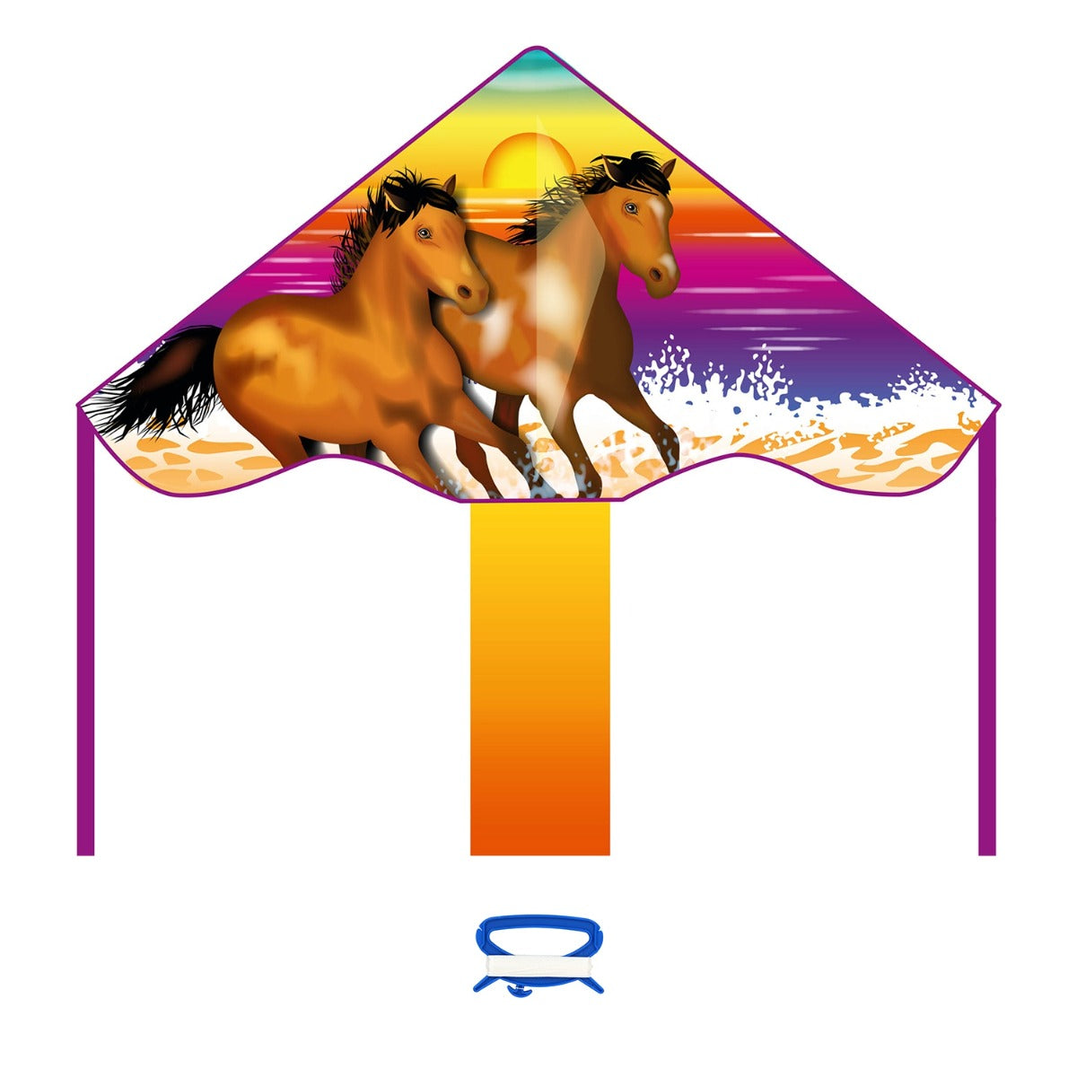 HQ Kinderdrachen Einleiner Drachen HQ Simple Flyer Wild Horses 85 cm Flugdrachen