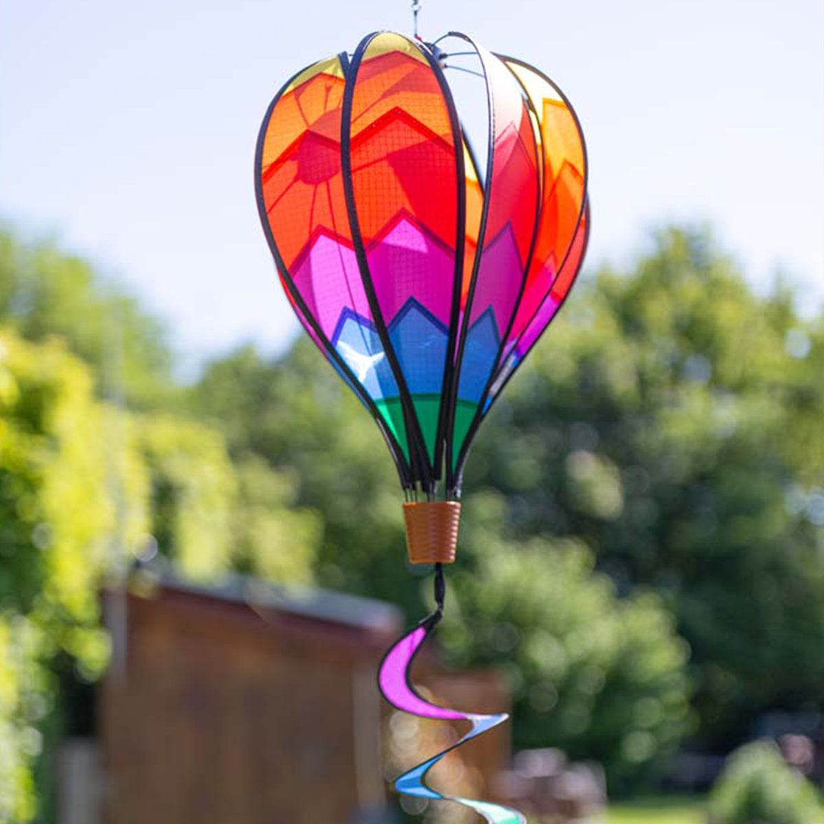 HQ Windspiel Heißluftballon HQ Hot Air Balloon Twist Sunrise Windsack Garten Dekoration