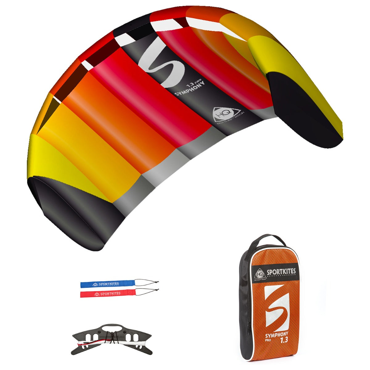HQ Lenkmatte HQ Symphony Pro 1.3 Rainbow Allround Lenkmatte 2 Leiner Kite Matte