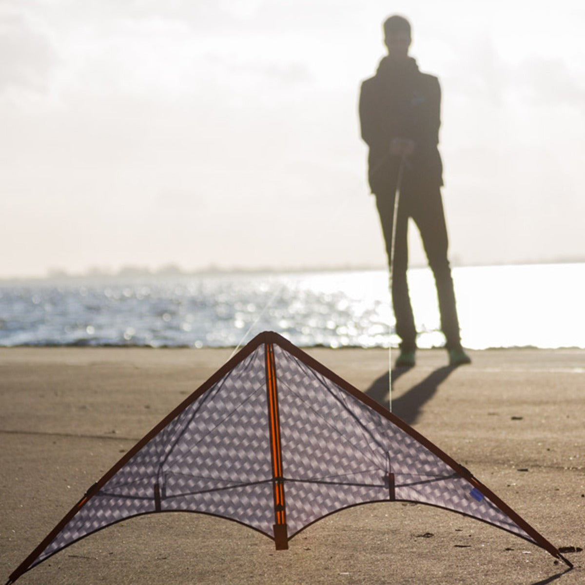 HQ Lenkdrachen HQ Stormy Pete Graphite 140 cm Speed & Power Drachen