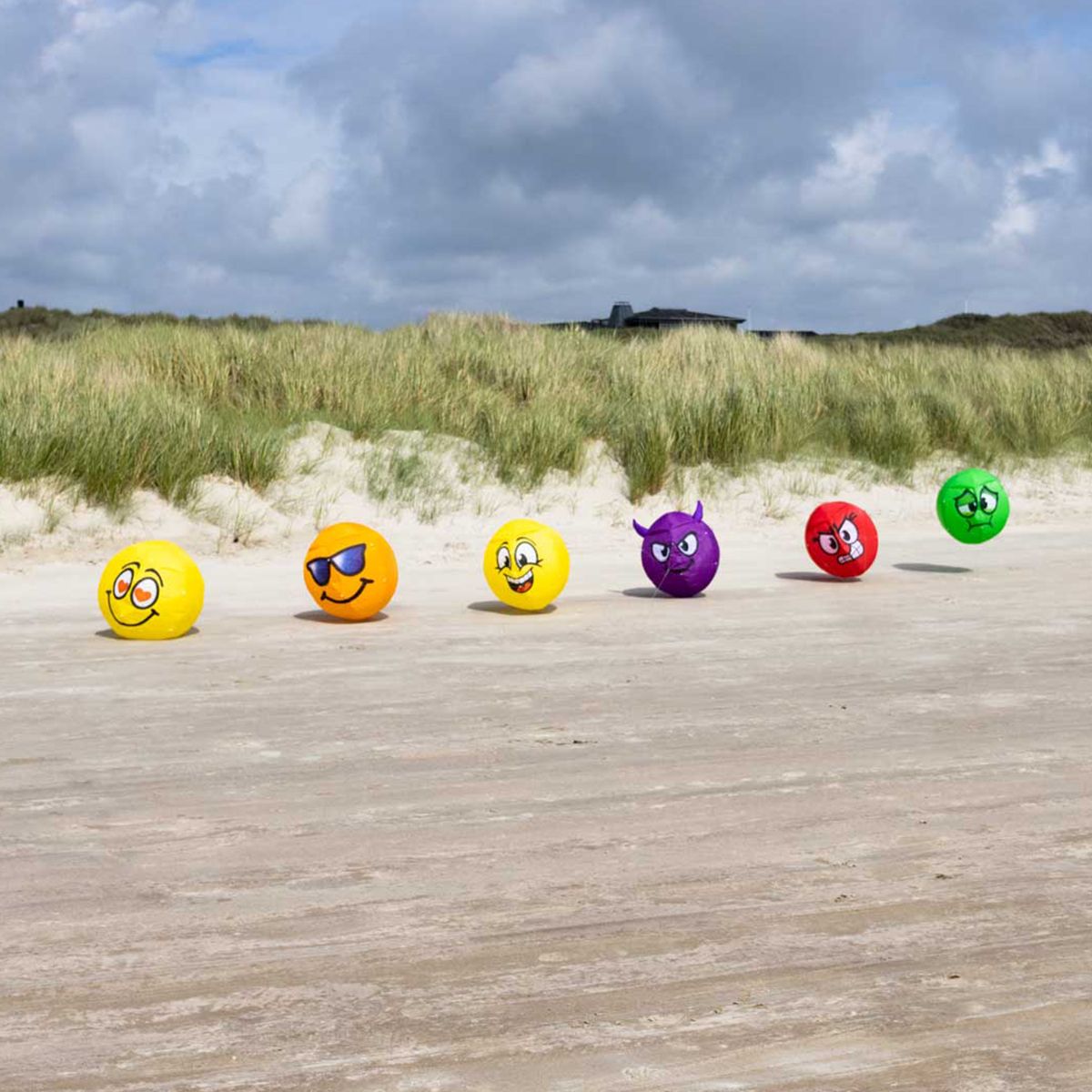 HQ Bodenwindspiel HQ Bouncing Moodeez Diabolic 100 cm bunte Windspiele für den Garten oder Strand