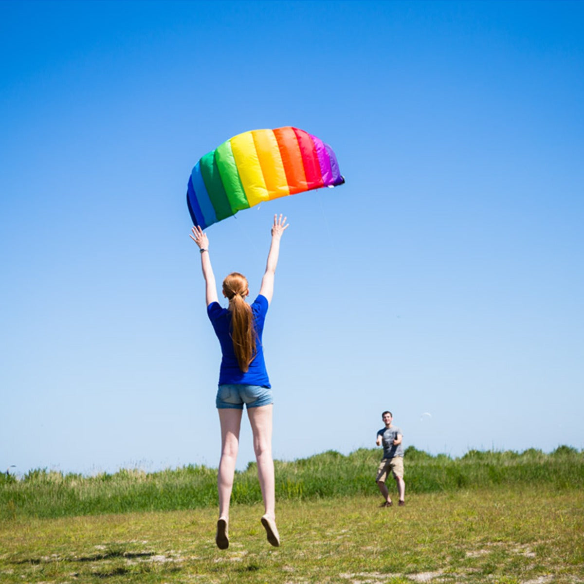 HQ Lenkmatte HQ Symphony Beach III 2.5 Rainbow Ready to Fly Lenkmatte 2 Leiner Kite Matte