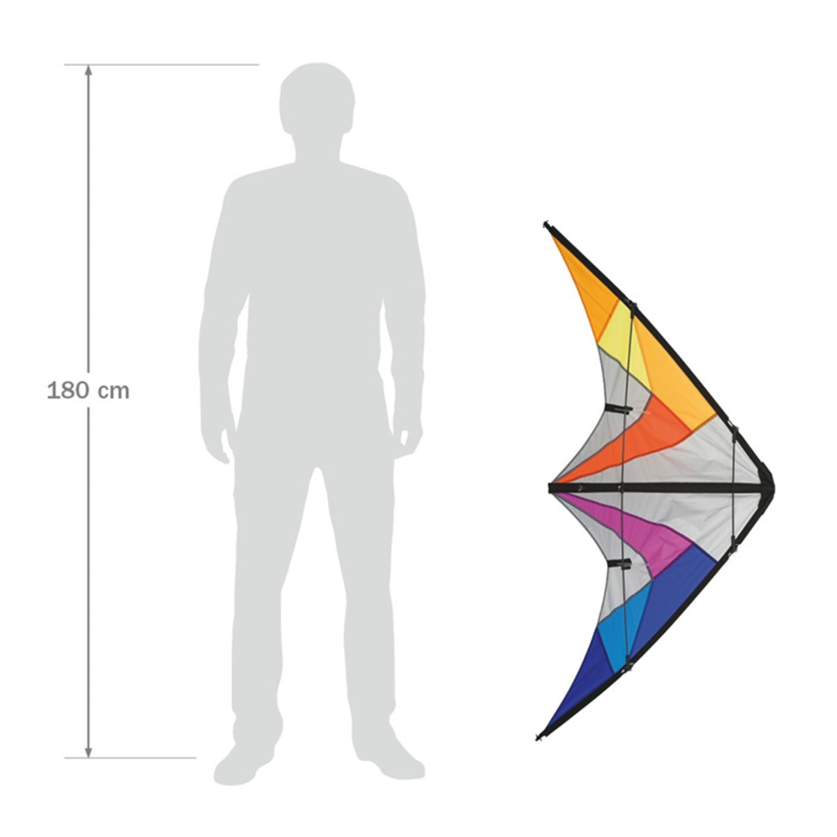 HQ Lenkdrachen HQ Quickstep II Rainbow Allround Drachen Flugdrachen