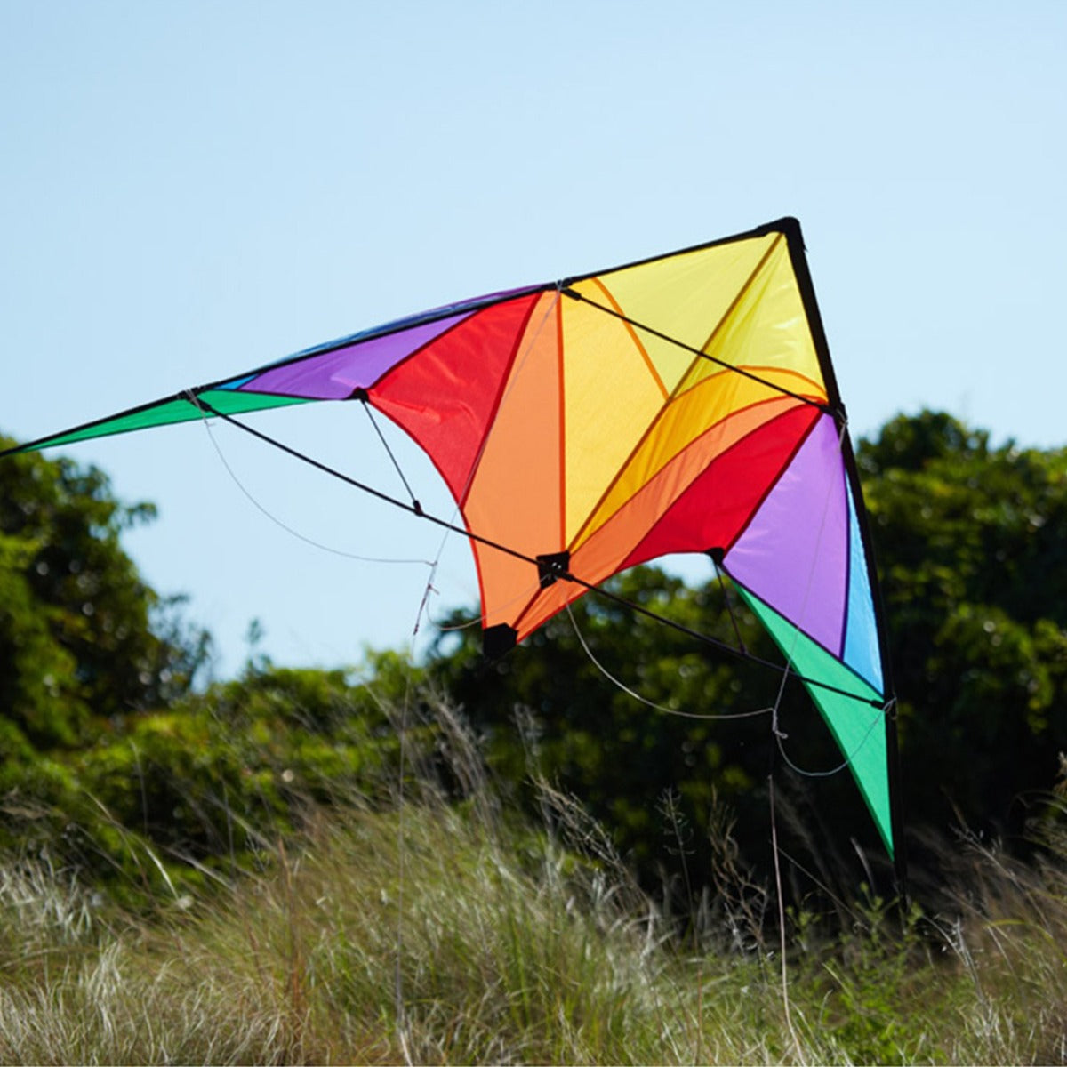 HQ Kinderdrachen Beginner Lenkdrachen HQ Trigger Rainbow Flugdrachen