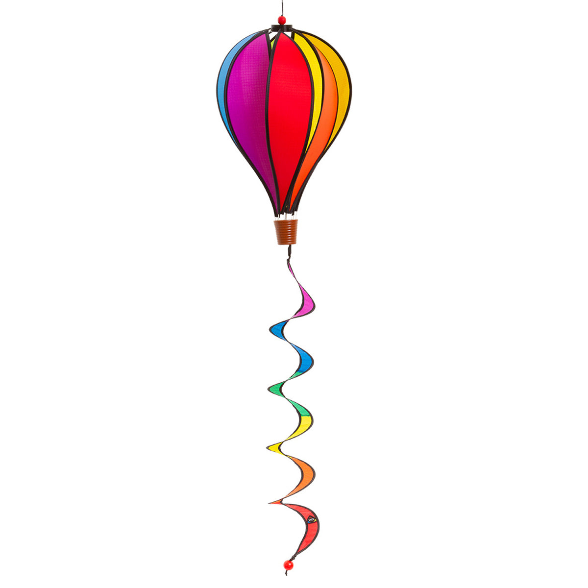 HQ Windspiel Hot Air Balloon Twist Rainbow Garten Dekoration