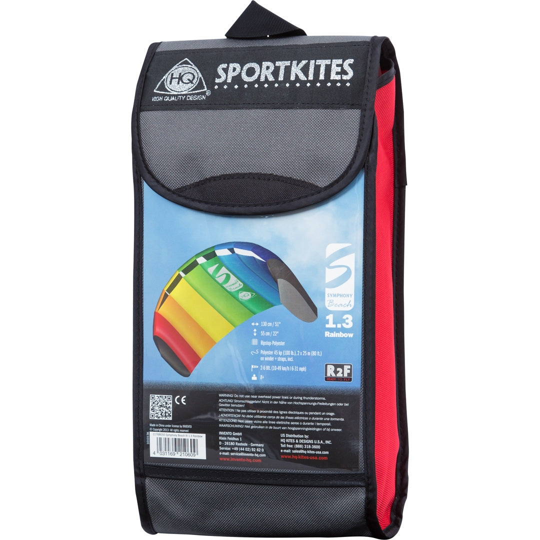 HQ Lenkmatte HQ Symphony Beach III 1.3 Rainbow Ready to Fly Lenkmatte 2 Leiner Kite Matte