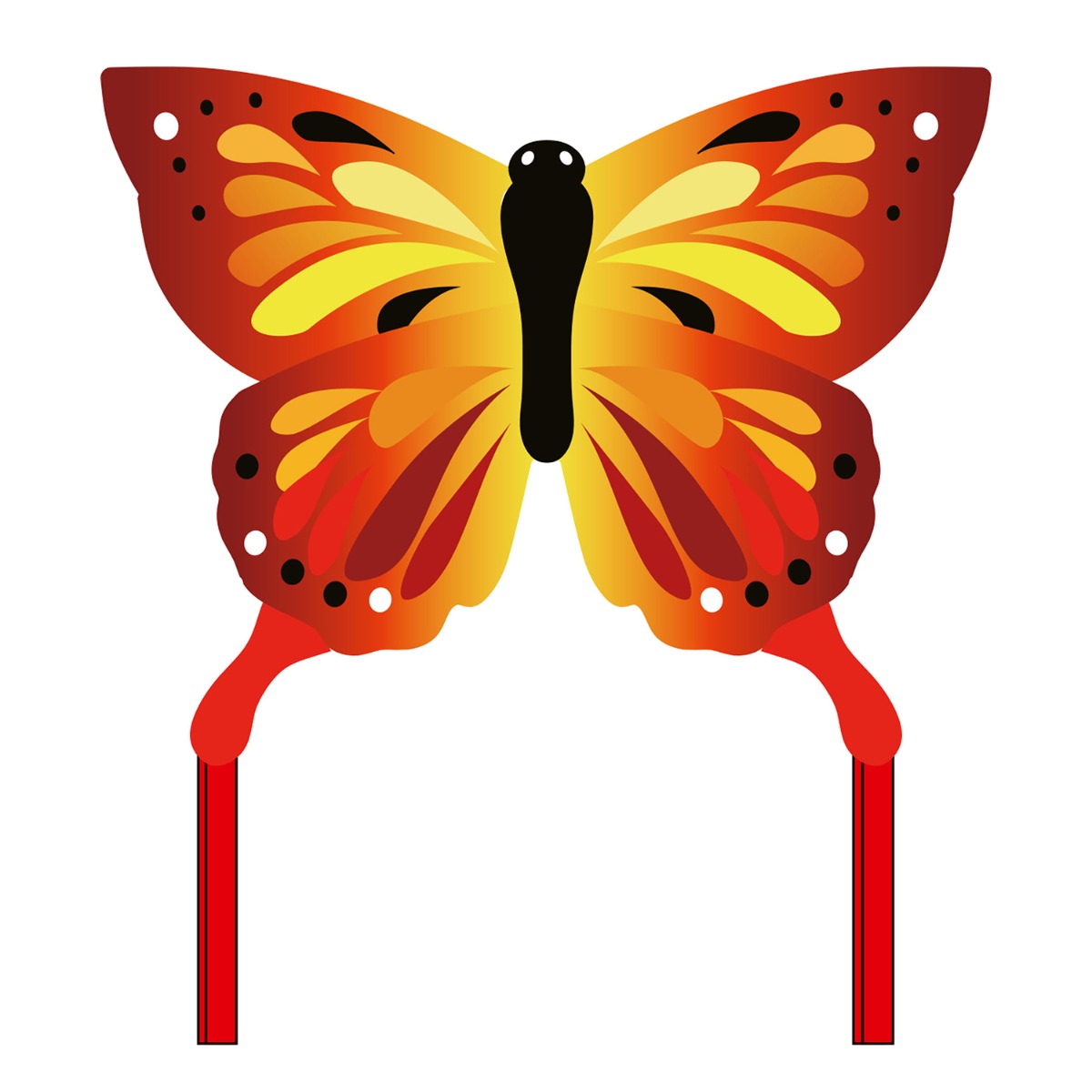 HQ Kinderdrachen Einleiner Drachen HQ Butterfly Kite Sunrise Schmetterling Flugdrache