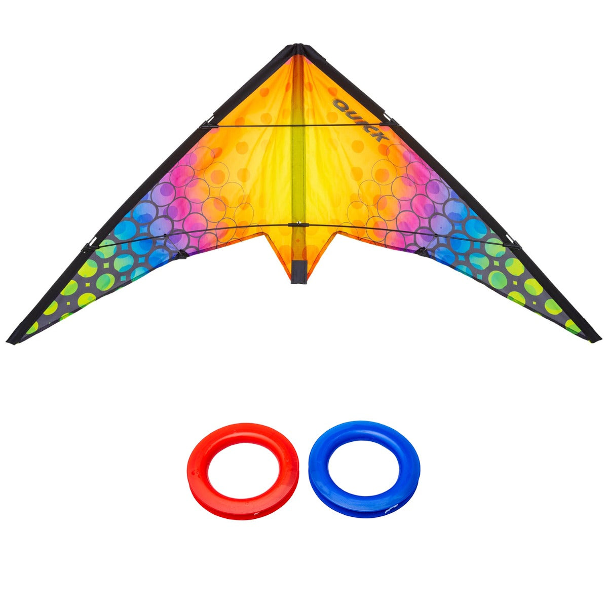 HQ Kinderdrachen Lenkdrachen Drachen HQ Quick Rainbow Bubbles 115 cm Flugdrachen