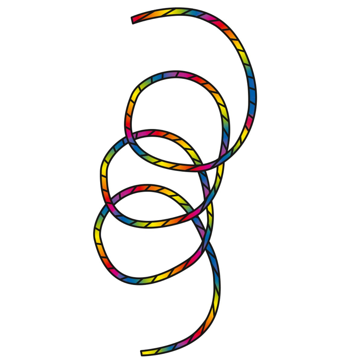 HQ Drachenschwanz HQ Tube Tail Rainbow Spiral 24 m Leinenschmuck Drachenzubehör