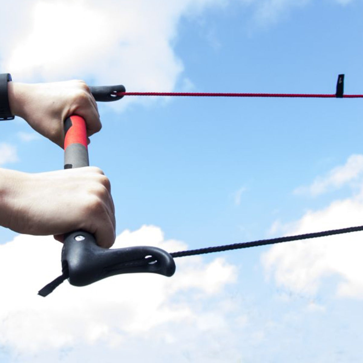 Peter Lynn Control Bar PLKB Lenkstange für 2 Leiner Lenkdrachen und Lenkmatten Alu 52 cm EVA ummantelt Kite