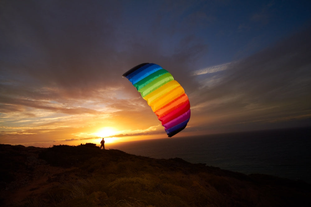 HQ Lenkmatte HQ Symphony Beach III 2.2 Rainbow Ready to Fly Lenkmatte 2 Leiner Kite Matte