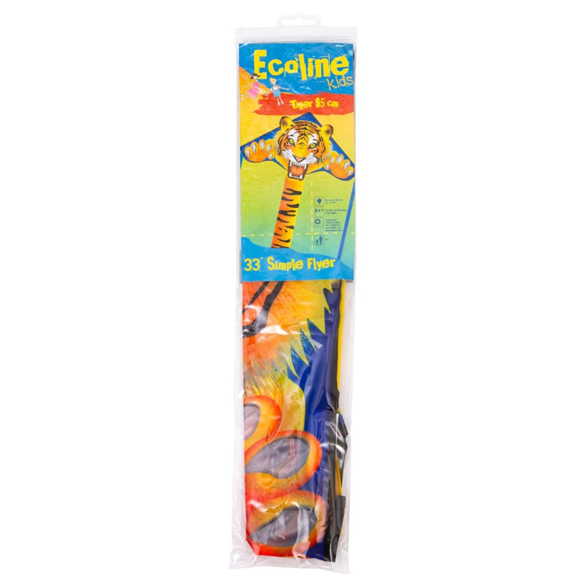 HQ Kinderdrachen Einleiner Drachen HQ Simple Flyer Tiger 85 cm Flugdrachen