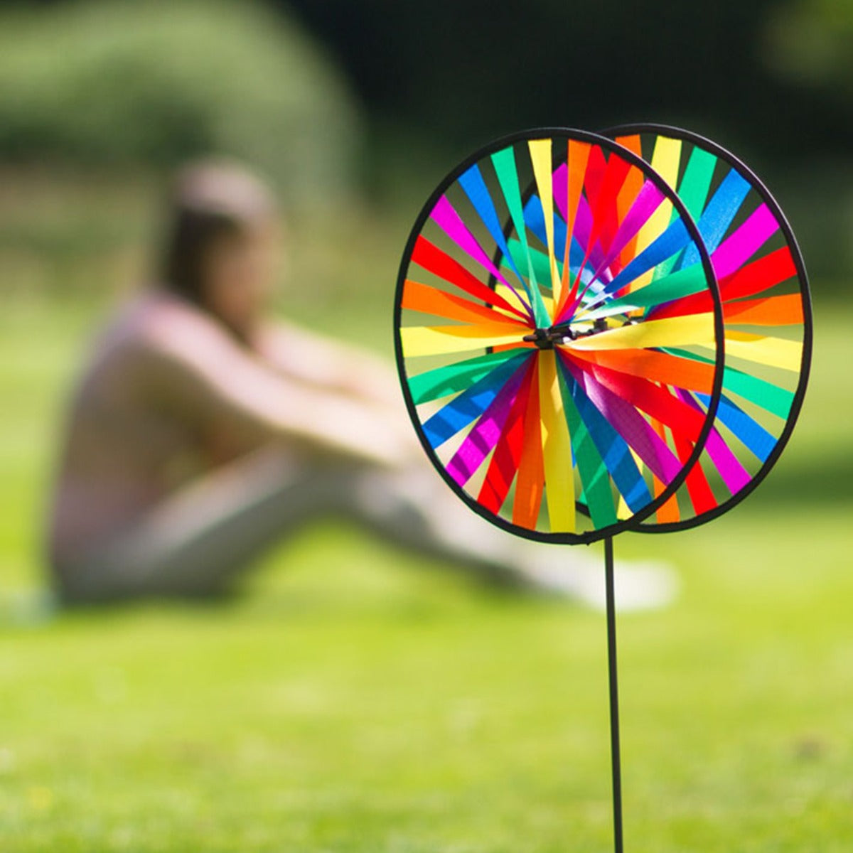HQ Windspiel HQ Magic Wheel Duett 28 cm Garten Dekoration Windrad