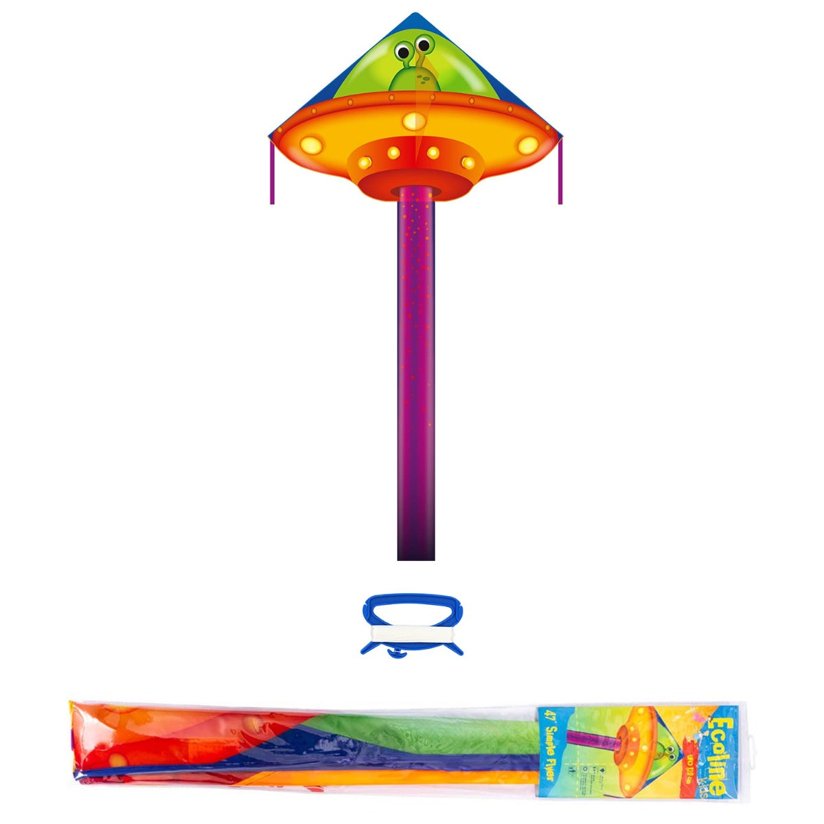 HQ Kinderdrachen Einleiner Drachen HQ Simple Flyer UFO 120 cm Flugdrachen