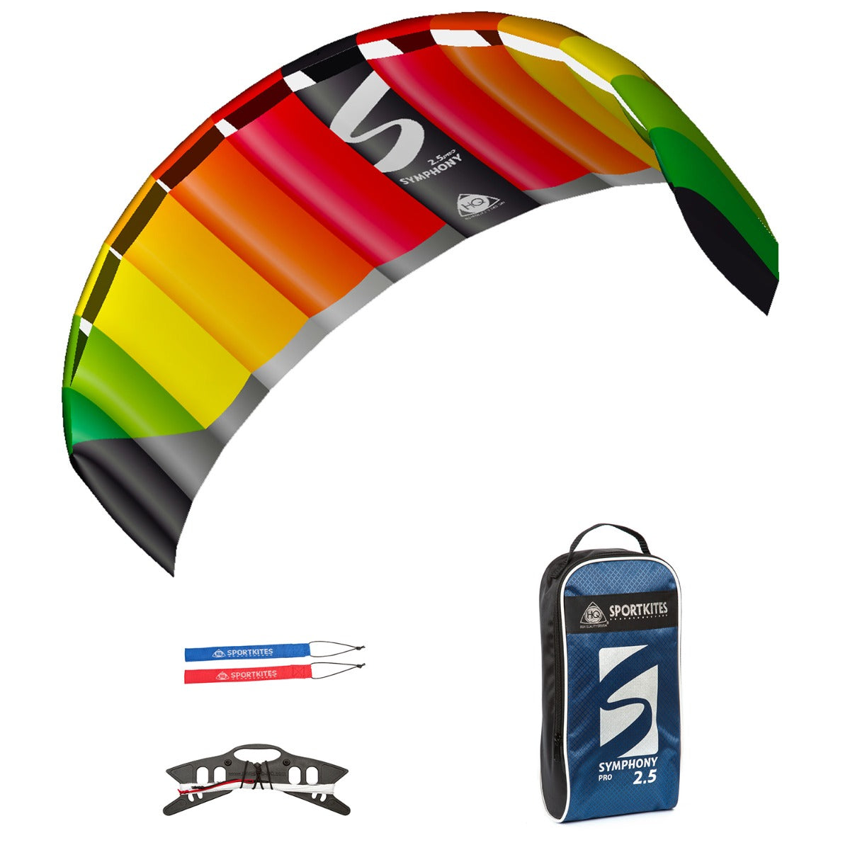 HQ Lenkmatte HQ Symphony Pro 2.5 Rainbow Allround Lenkmatte 2 Leiner Kite Matte