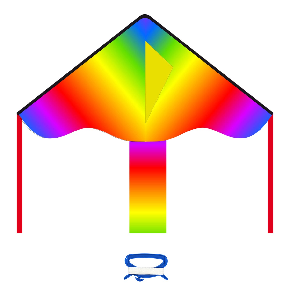 HQ Kinderdrachen Einleiner Drachen HQ Simple Flyer Radiant Rainbow 85 cm Flugdrachen