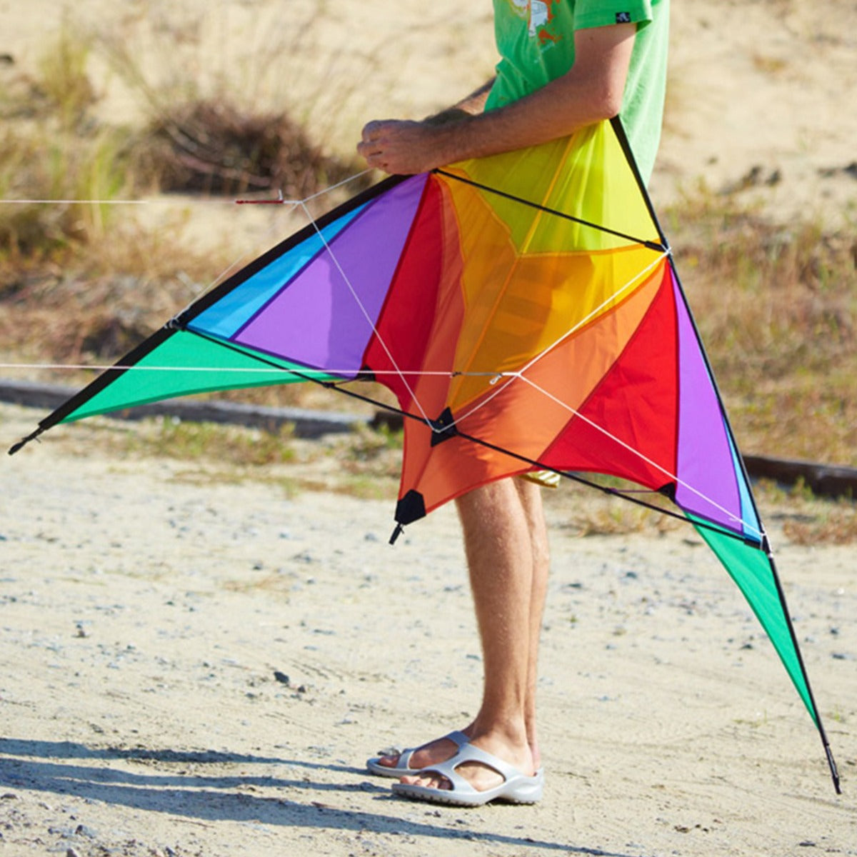 HQ Kinderdrachen Beginner Lenkdrachen HQ Trigger Rainbow Flugdrachen