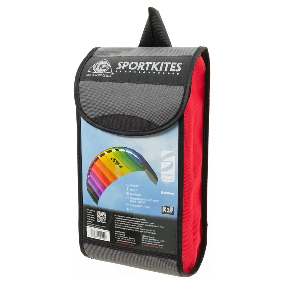 HQ Lenkmatte HQ Symphony Beach III 2.5 Rainbow Ready to Fly Lenkmatte 2 Leiner Kite Matte