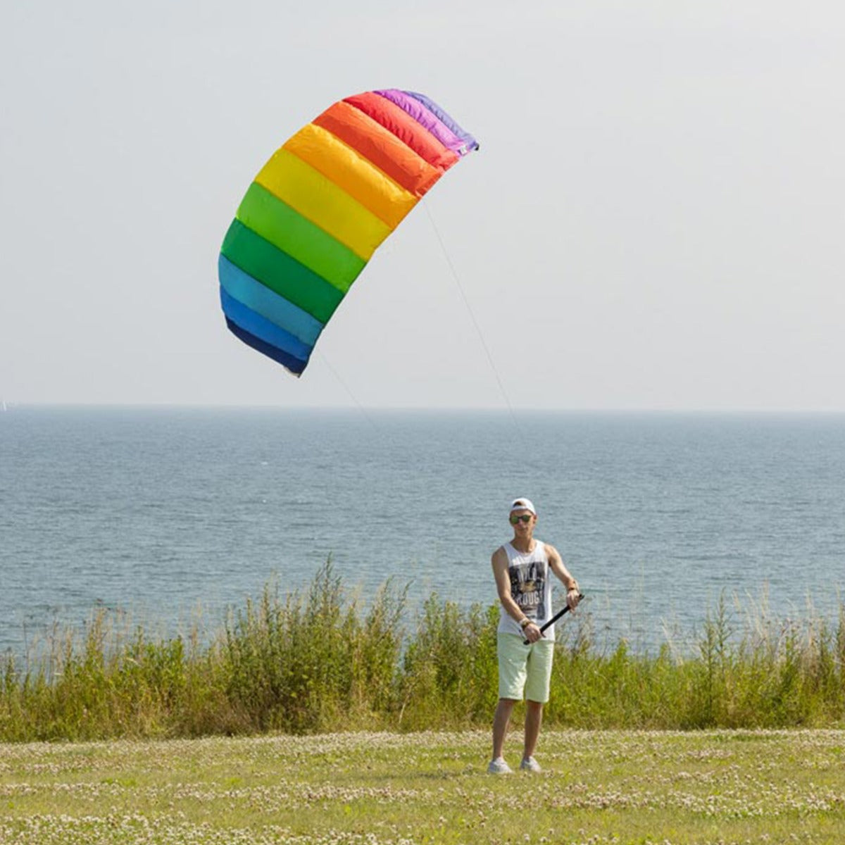 HQ Lenkmatte HQ Symphony Beach III 1.3 Sport Rainbow Controlbar Allround Lenkdrachen Kite