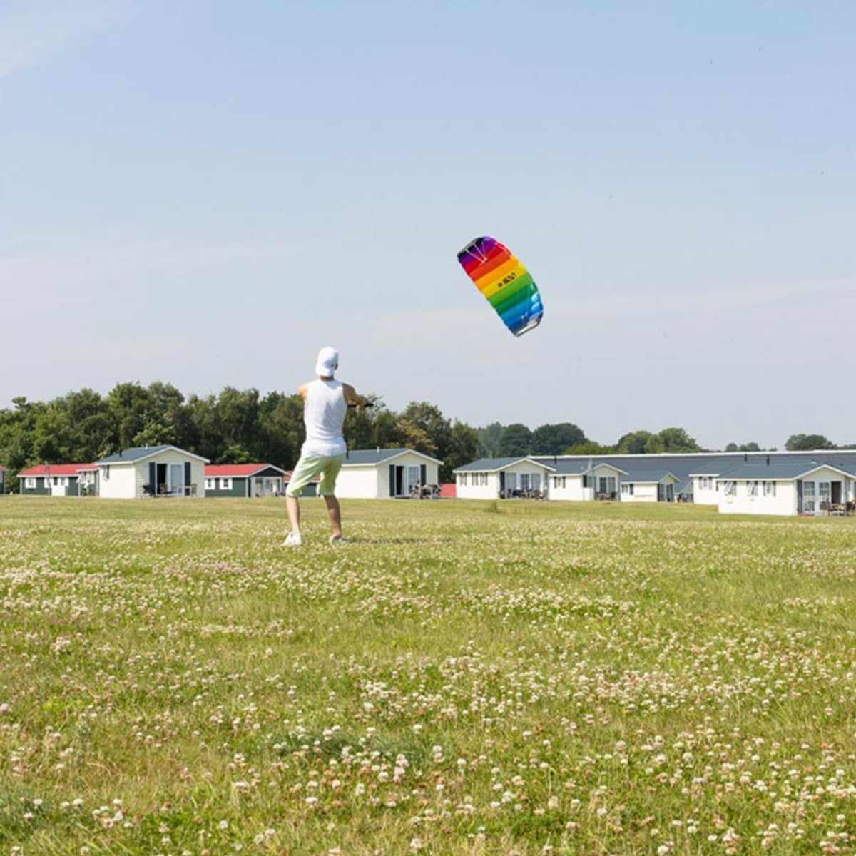 HQ Lenkmatte HQ Symphony Beach III 2.2 Sport Rainbow Controlbar Allround Lenkdrachen Kite