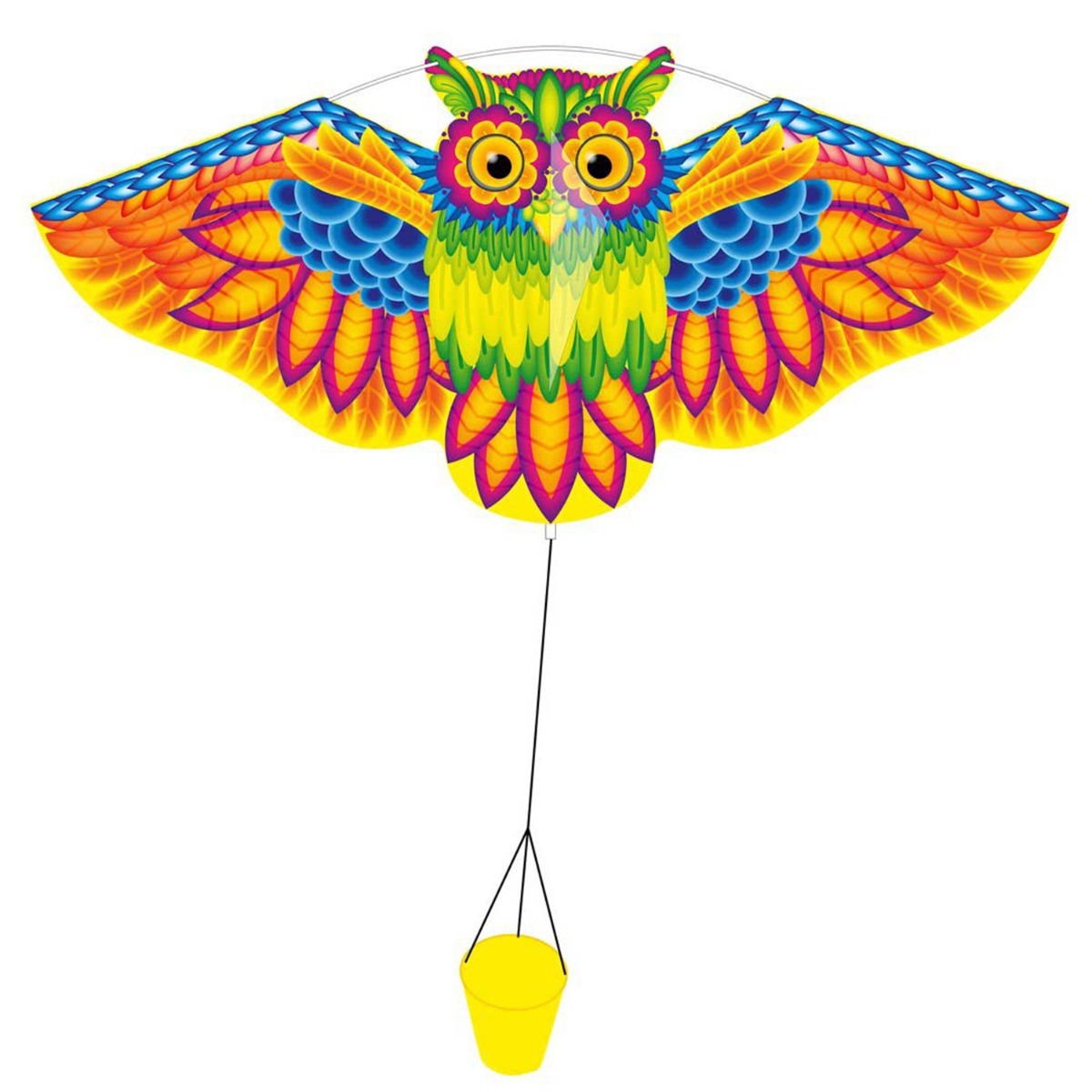HQ Kinderdrachen Einleiner Drachen HQ Owl Kite 113 cm Flugdrachen