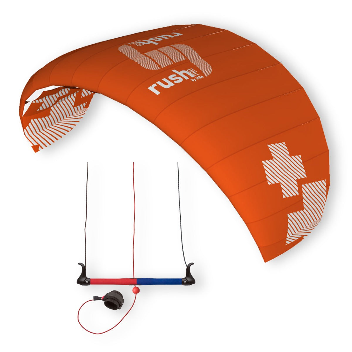 HQ4 Rush Pro 350 Lenkmatte HQ Kite Trainerkites mit Control Bar Dreileiner Kite Drachen