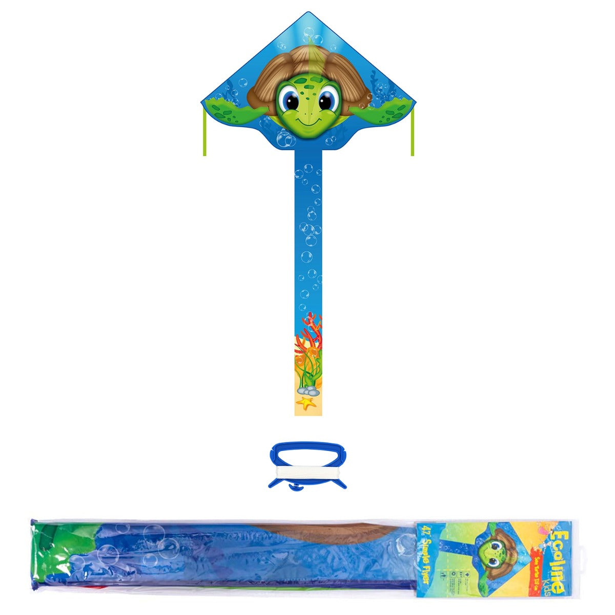 HQ Kinderdrachen Einleiner Drachen HQ Simple Flyer Sea Turtle 120 cm Flugdrachen