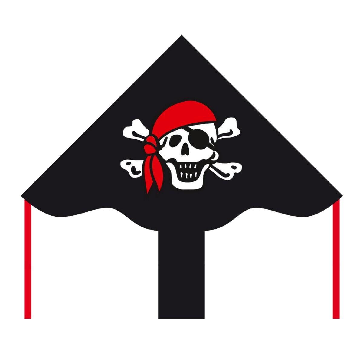 HQ Kinderdrachen Einleiner Drachen HQ Simple Flyer Jolly Roger 85 cm Flugdrachen