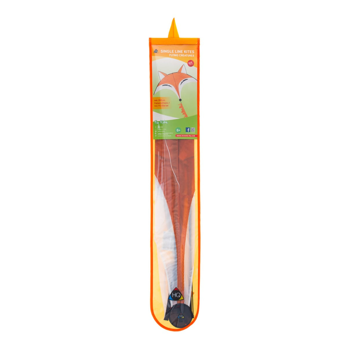 HQ Kinderdrachen Einleiner Drachen HQ Fox Fuchs Kite 145 cm Flugdrache