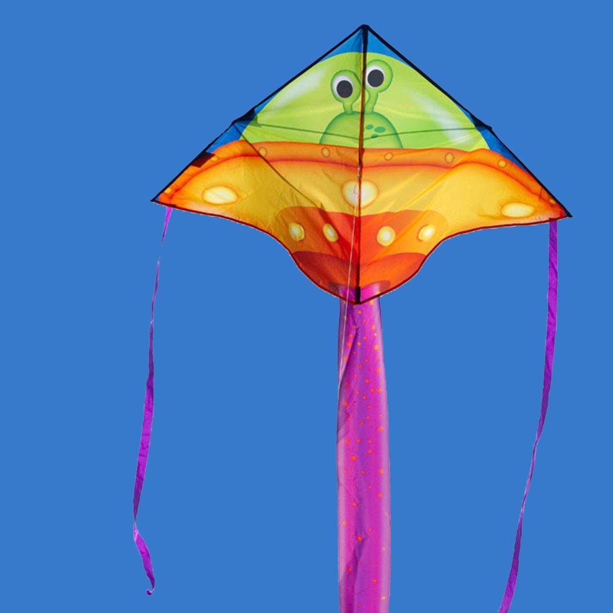 HQ Kinderdrachen Einleiner Drachen HQ Simple Flyer UFO 120 cm Flugdrachen