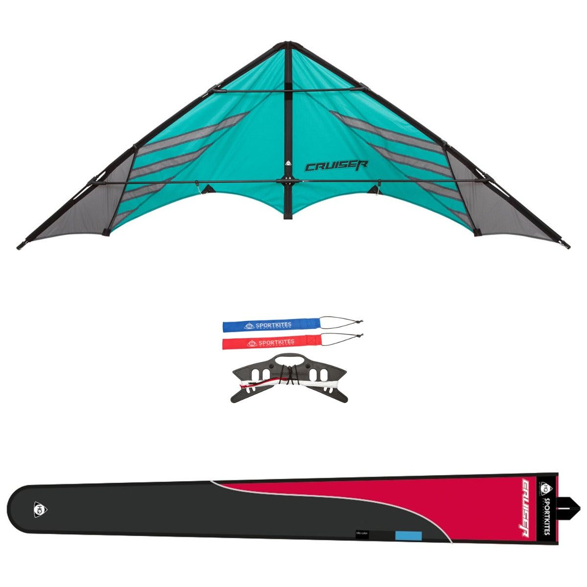 HQ Lenkdrachen HQ Cruiser Aqua R2F Speed & Power Drachen Kite